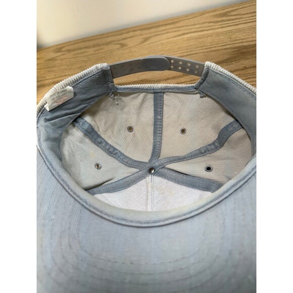 Vintage Lube Master Corduroy Hat Cap Snapback Embroidered Trucker Rope - Picture 9 of 10